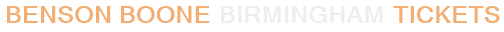 Benson Boone Birmingham Tickets