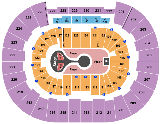 Legacy Arena Benson Boone Seating Chart